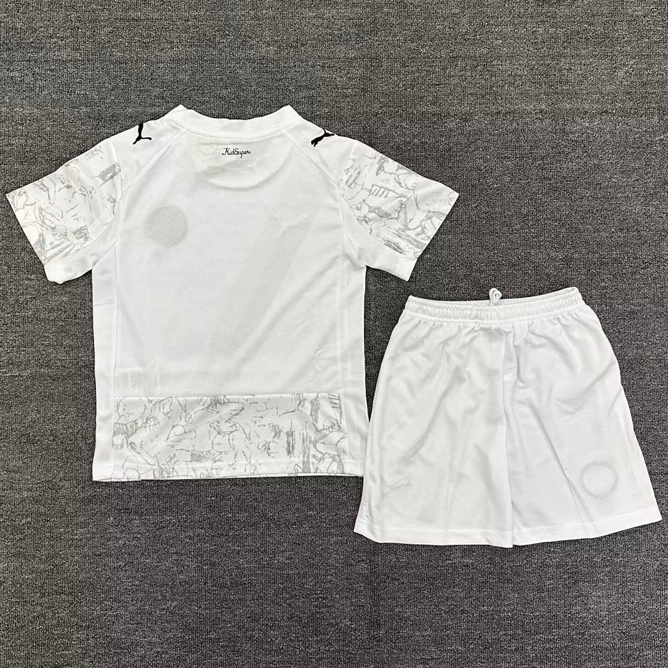 2025/26 Manchester City Away Short Sleeve Kids' Jersey