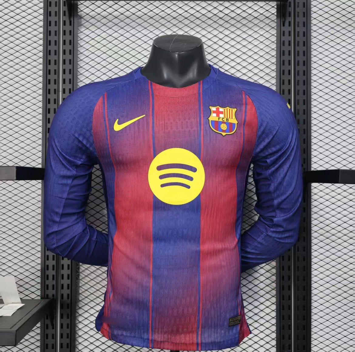 2025-26 FC Barcelona Home Kit Long Sleeve