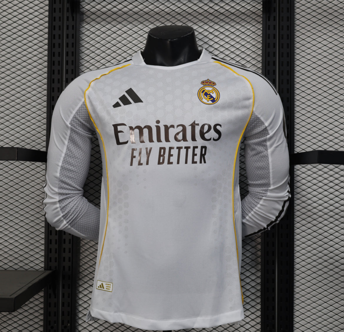 2025-26 Real Madrid CF Home Kit Long Sleeve