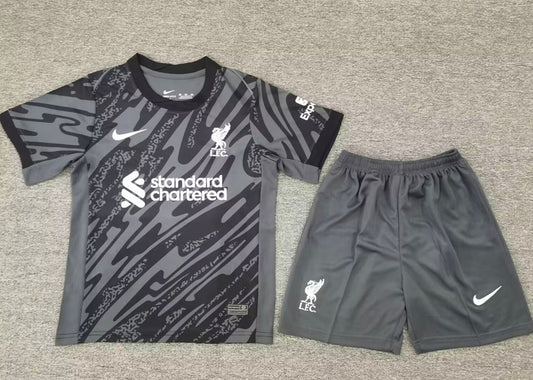 2024/25 Liverpool Goalkeeper Short Sleeve Jersey for Kids