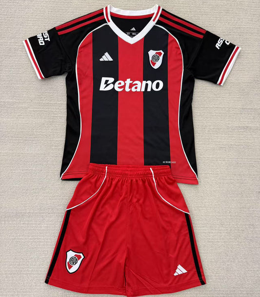 2025/26 River Plate Away Short Sleeve Kids Jersey