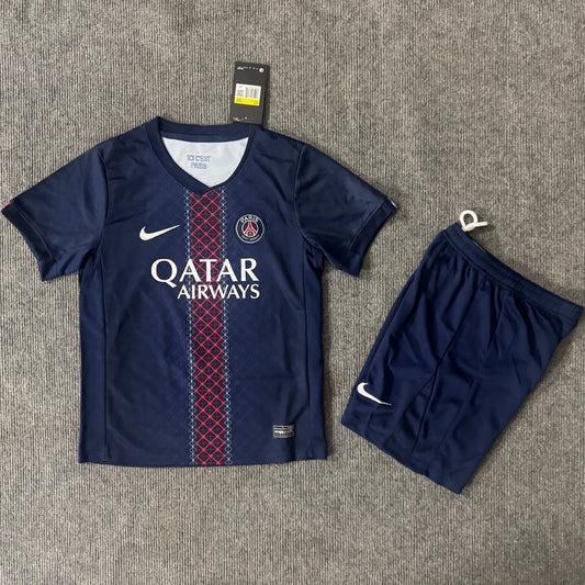 2025/26 PSG Home Short Sleeve Jersey for Kids