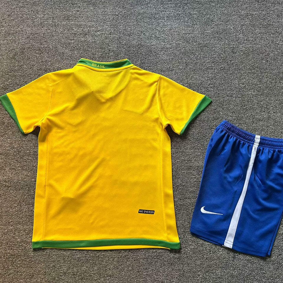 2006 Brazil Home Kids Retro Teams